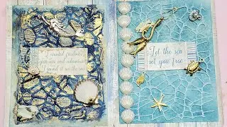 Blue Dream Card mixed media card insert!🏝🌊⛵️