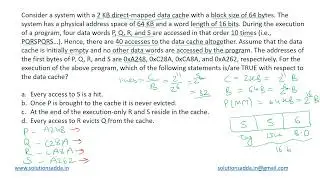 GATE 2022 | CO | DIRECTED MEMORY DATA CACHE | GATE TEST SERIES | SOLUTIONS ADDA | EXPLAINED BY POOJA