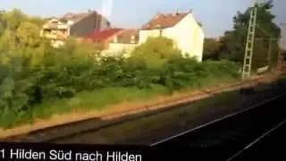 Fahrt mit der S1 von Solingen Hauptbahnhof nach Düsseldorf Hauptbahnhof