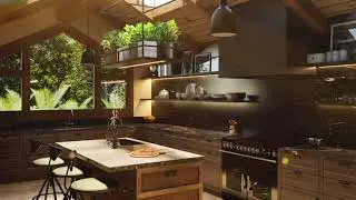 Cooking in a Modern Kitchen Ambience