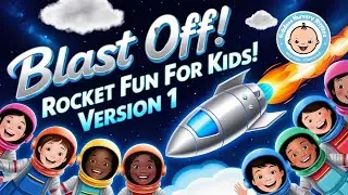 Blast Off! Rocket Fun for Kids! Version 1 | Kids' Song with Lyrics | Kiddos Nursery Rhymes | 4K