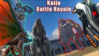 King Kong VS Femuto VS Mothra VS Normal & Mecha Godzilla| ARK Mod Battle Ep.126