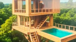 build the most beautiful tree house 🤩🏡