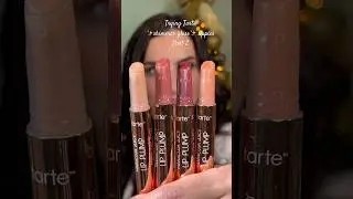 Trying Tarte Maracuja Juicy Lip Plump- shades Berry and Soft Pink- part 2 #shorts