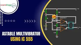 Astable Multivibrator Using 555 Timer IC Explained 🔄 | LearnEngg #timer