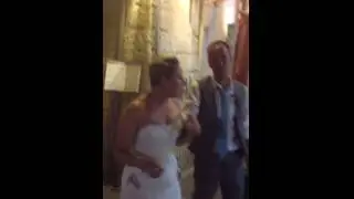 Fun at the wedding: the Bride drunk!