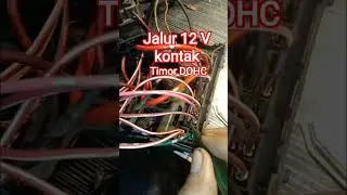 Arus 12 volt kontak timor DOHC #kabelhitamsetripputih #arus #dohc