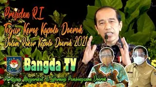 PRESIDEN JOKOWI TEGUR KERAS KEPALA DAERAH DALAM PEMERINTAHAN DAERAH | RAKOR KEPALA DAERAH 2021