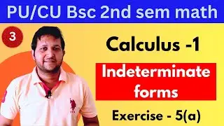 Indeterminate forms | how to solve indeterminate forms | bsc 1st year maths 