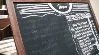 Chalkboard Art Menu how-to Time Lapse