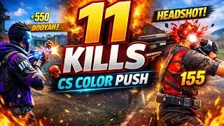 11 Kills Free Fire 😱 | CS Renk Push ON  #freefire #freefiregameplay #11kills 