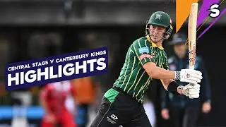 Heaphy's Heroics! | Central Stags v Canterbury Kings | Dream11 Super Smash 24/25