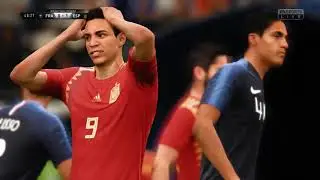 FIFA 19  PC Game play #Match 1 Spain vs France Legend Mode