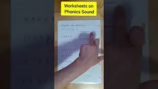 DIY Phonics sound worksheets I Worksheets for LKG, UKG & Nursery kids #shorts #littleonescare