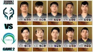 EXECRATION vs OMEGA | Game 2  | MPL-PH S7 Playoffs Day 3 || Mobile Legend: Bang Bang