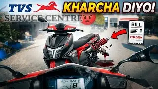 TVS Ntroq Le Fotkat Ma Karcha Diyo TVS Service Centre Ma 😡 || Mr Laxman 😍