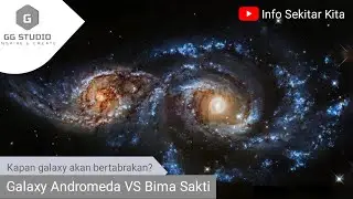 Galaxy Andromeda bertabrakan dengan galaxy kita❓#andromeda #milkomeda #milkyway