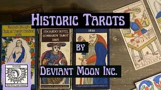 Historic Tarots by Deviant Moon: Epinal Tarot Revived, Joseph Henri Rochias 1816, Edoardo Dotti 1865