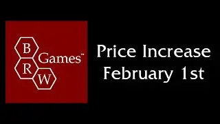 BRW Games Price Increase 2026