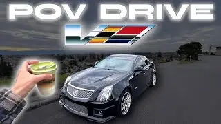 Rushing to my NEW Favorite Matcha Spot in my 600HP CTS-V POV DRIVE!! - Phin Cafe