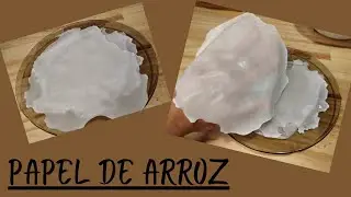 PAPEL DE ARROZ / PAPEL OBLEA COMESTIBLE,  receta f&aacute;cil y pr&aacute;ctica #500subs