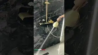 Italian Golden shower panel|| shower for bathroom#shorts #tiktok #bathroom