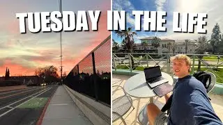 A Tuesday in the Life | College, Marathon Training & Studying