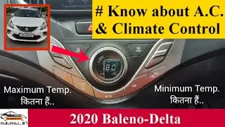 2021 Baleno Delta | Baleno Delta AC and Climate Control | Baleno Climate Control explained in Hindi