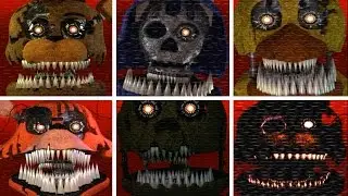 INSANITY ALL JUMPSCARES [ALL INSANE ANIMATRONICS]