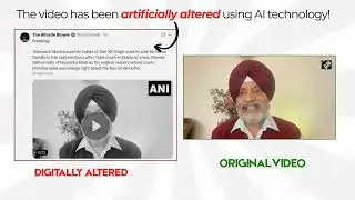 🚨 DEEPFAKE VIDEO ALERT! 🚨Pakistani propaganda accounts are circulating a digitally altered video