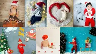 DIY- Christmas Baby Photoshoot Ideas at home| Baby photoshoot ideas for Christmas| Christmas theme