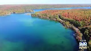 Sights and Sounds Drone Edition: Fall Colors Over Thumb Lake