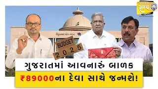 ગુજરાતમાં આવનારું બાળક ₹89000ના દેવા સાથે જન્મશે ! Gujrat Budget 2025|