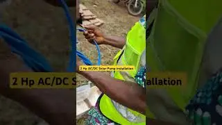 AC/DC Solar Pump Installation #solar #construction #solarpanel #trending