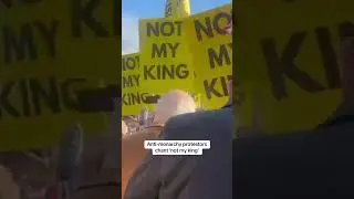 Anti-monarchy protestors chant 'not my king'