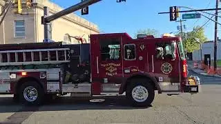 Little Falls, NJ Engine 2 responding to a dumpster fire 4/26/24