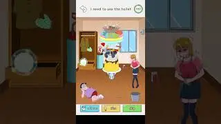 Tricky Mean   Brain puzzle   Level 58 I need th use the toilet #gameplay #walkthrough