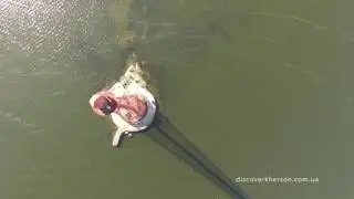 Adziogol Lighthouse aerial view - Аджигольский маяк