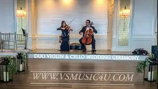 VSmusic4u String Duo Violin Cello performing beautiful wedding music at The Piermont Long Island NY