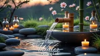 Relaxing Water Sounds & Soft Piano 🎹 | Healing Lofi for Stress Relief, Sleep & Calm Mind