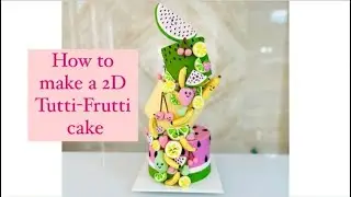How to make a 2D Tutti-Frutti cake