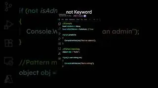 not Keyword in .NET Core #coding #shorts #dotnet #dotnetcore #apidesign #azure #aws #code #csharp