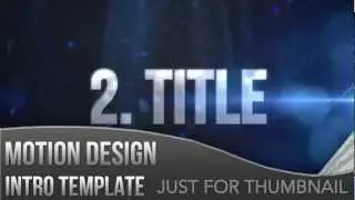 Adobe After Effects: Free Motion Design Intro Template