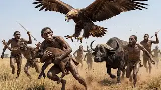 Life 3.6 Million Years Ago | Early Humans Battle a Giant Eagle to Save a Baby Buffalo