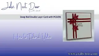 Deep Red Double Layer Card with PCD291
