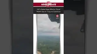 IAF Helicopters Intensify Flood Relief Operations in Tripura, Air-Drop 4,000 Food Packets