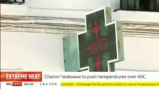 Sky news : Extreme heat - Southern Europe set for record temperatures this week