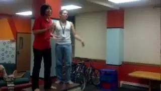 Arita and Geo as Monkeys