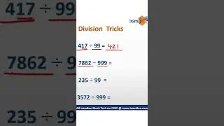 Quick Division Tricks explained by Neha Ma'am #ixambee #shorts #division #tricks #maths