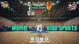 Live 🔴 || ‬‭ NIDMM VS  RIDO SPORTS  || DBALL LEAGUE SEASON 3, HINDU COLLEGE NORTH CAMPUS